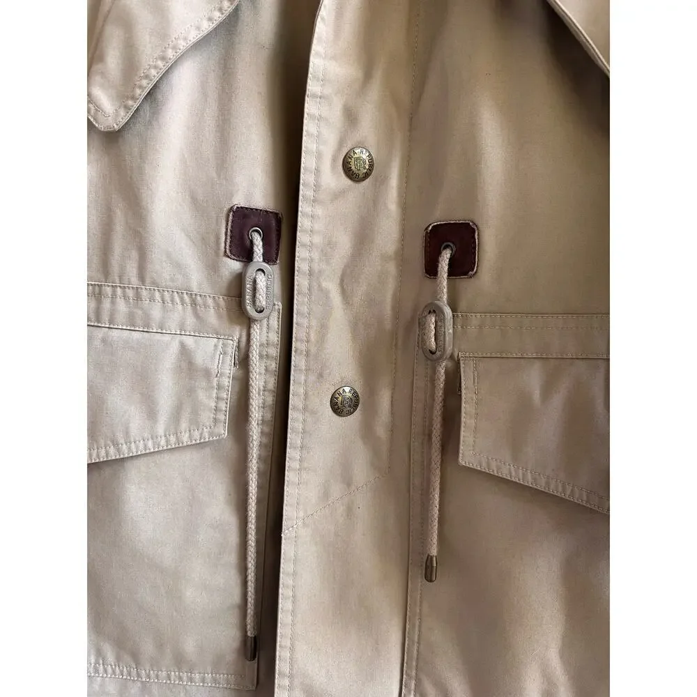 Vintage Banana Republic Safari Trading Co. Leather Collar Jacket - Picture 3 of 6